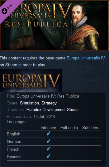 Europa Universalis IV: Res Publica Steam - Click Image to Close